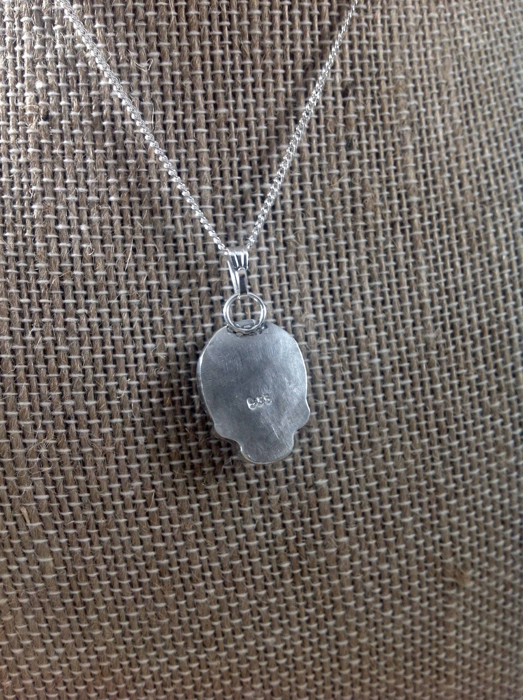 Handcrafted Swarovski Crystal Skull Necklace/ Sterling Silver Chain/ Goth Skull/ Jet Black Skull - Judy's Jewelry Basket